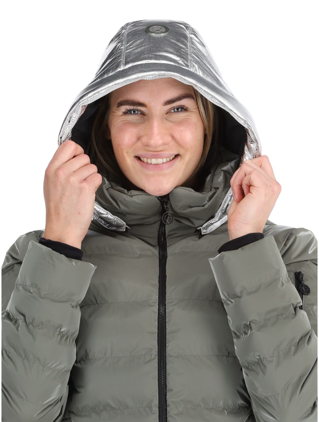 Sportalm Kitzbühel, Lissabon CH m.Kap.o.P. ski jacket women Abbey Stone grey 