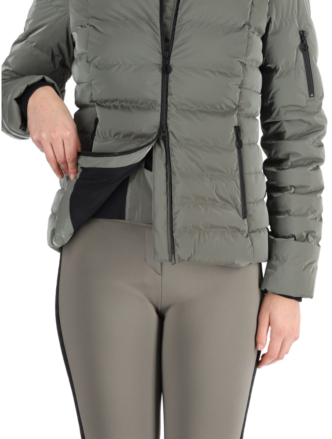 Sportalm Kitzbühel, Lissabon CH m.Kap.o.P. ski jacket women Abbey Stone grey 