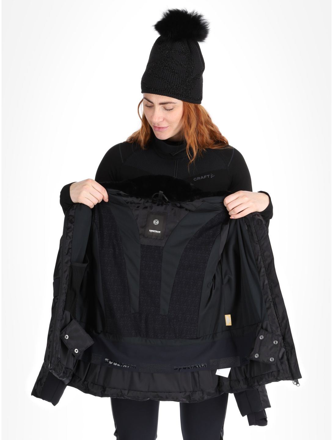 Sportalm Kitzbühel, Mumbai NE m.Kap.o.P. ski jacket women Black black 