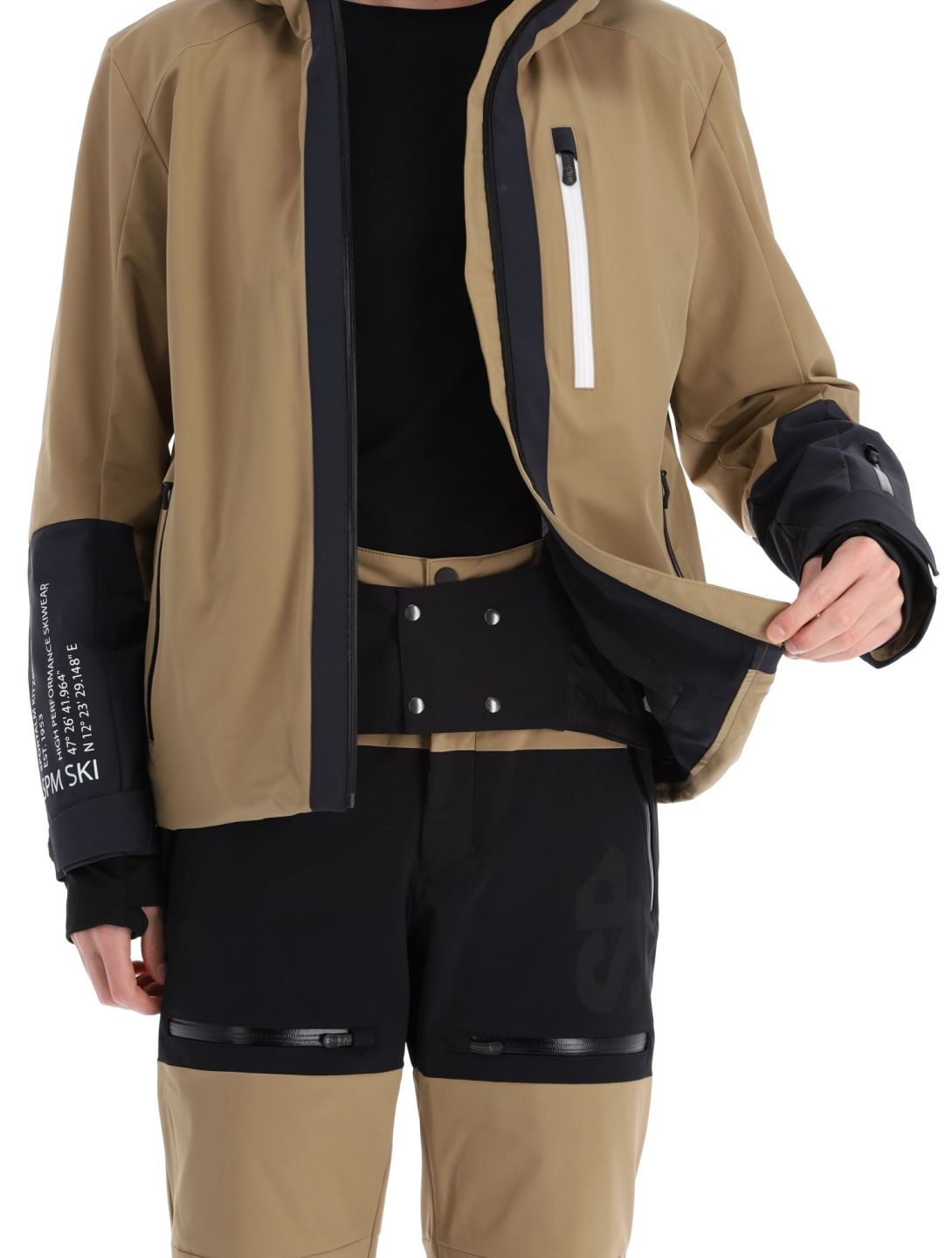 Sportalm Kitzbühel, My Shell m.Kap.o.P. ski jacket men Cognac beige 