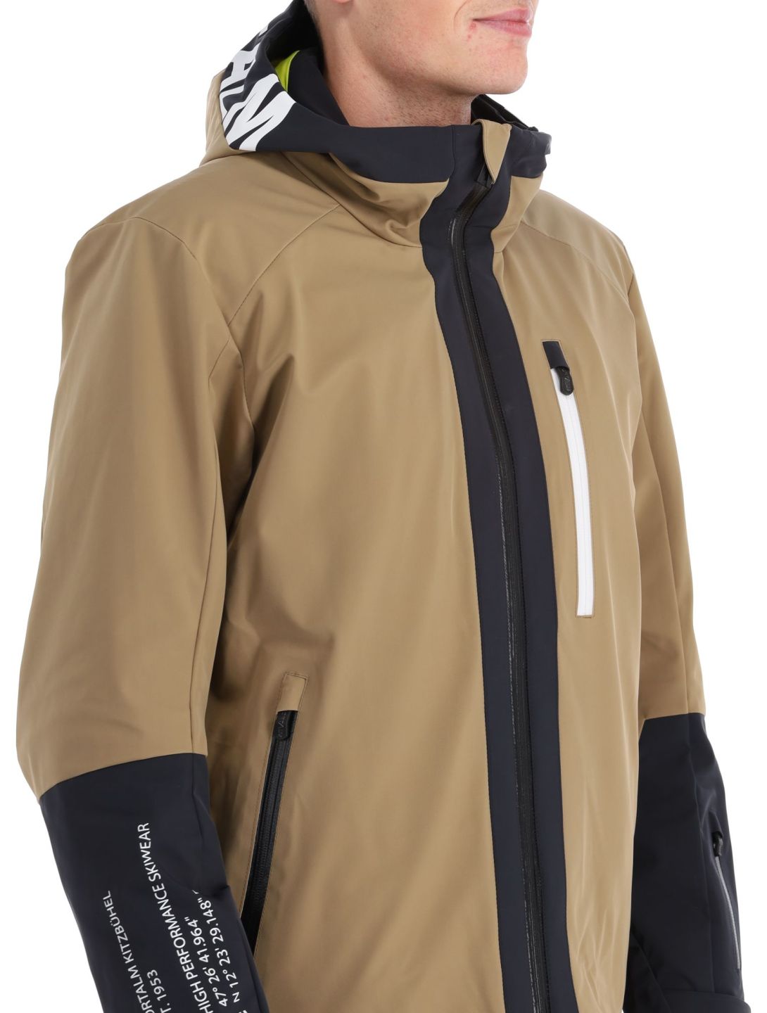 Sportalm Kitzbühel, My Shell m.Kap.o.P. ski jacket men Cognac beige 