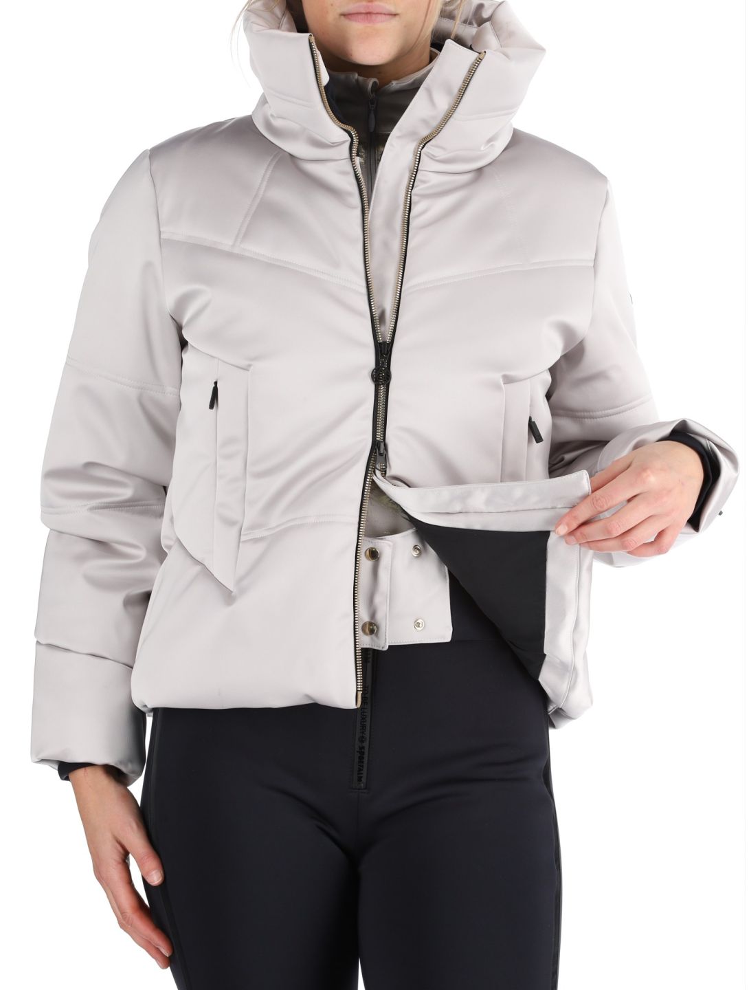 Sportalm Kitzbühel, Orla NE o.K. ski jacket women Silver Cloud Zilver 