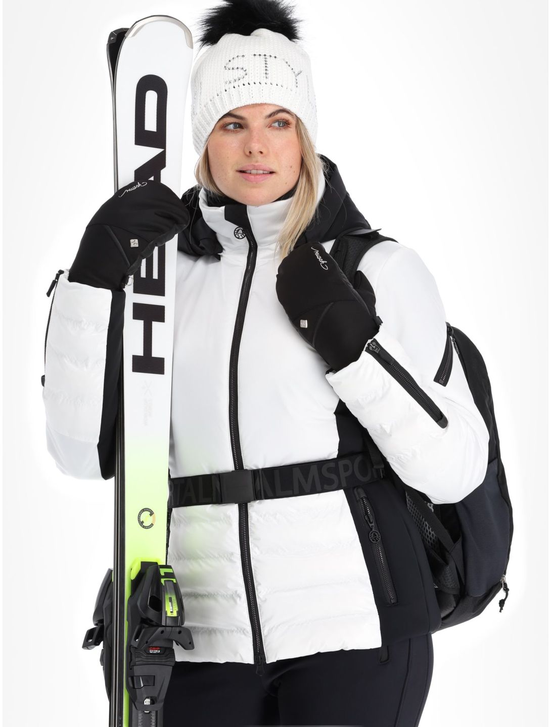 Sportalm Kitzbühel, Oxford m.Kap.o.P. ski jacket women Optical white white 