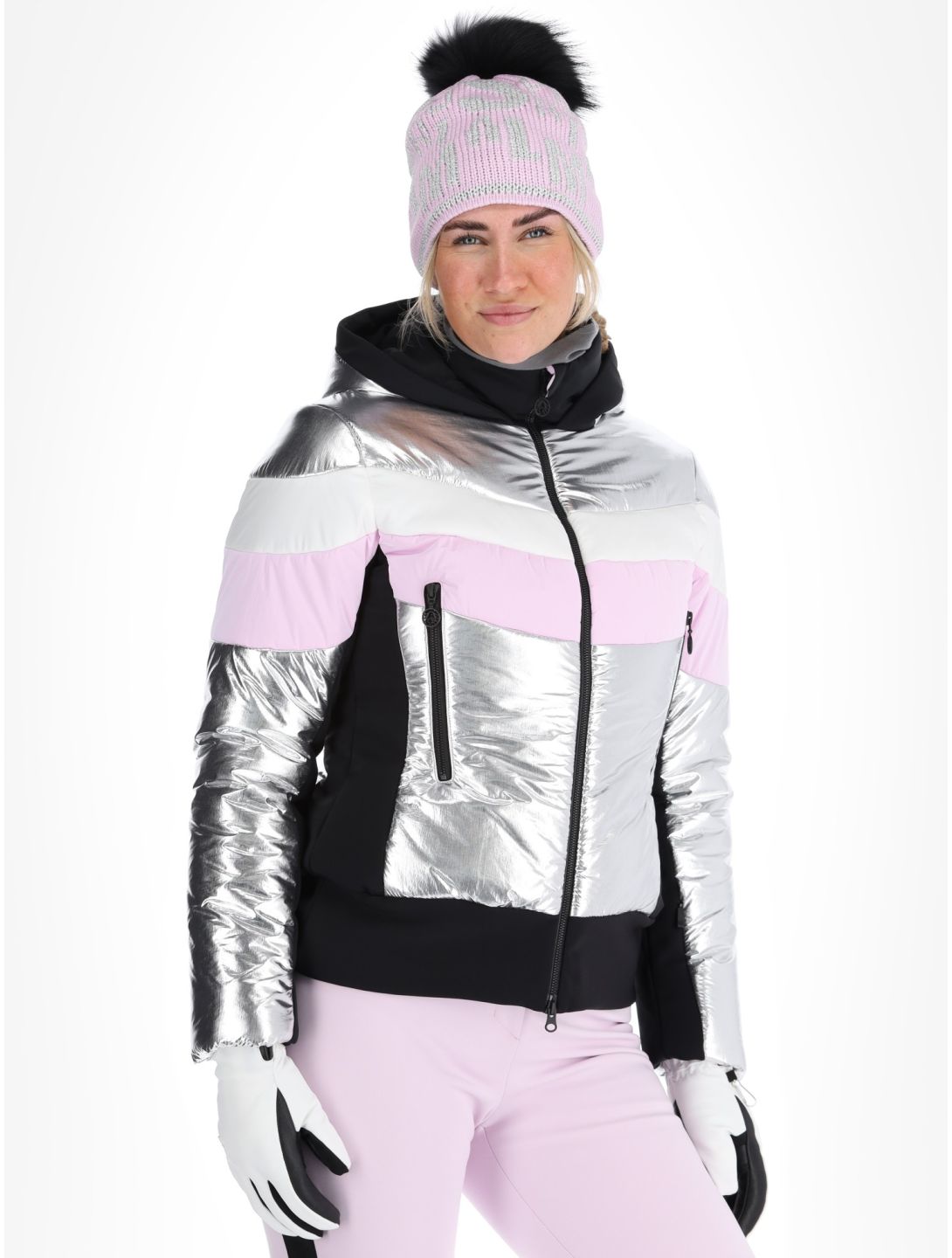 Sportalm Kitzbühel, Shanghai CH m.K. ski jacket women Silber Zilver 