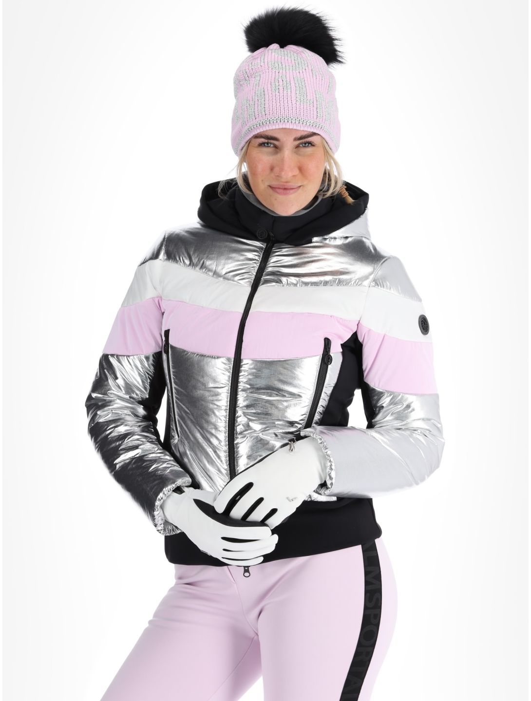 Sportalm Kitzbühel, Shanghai CH m.K. ski jacket women Silber Zilver 