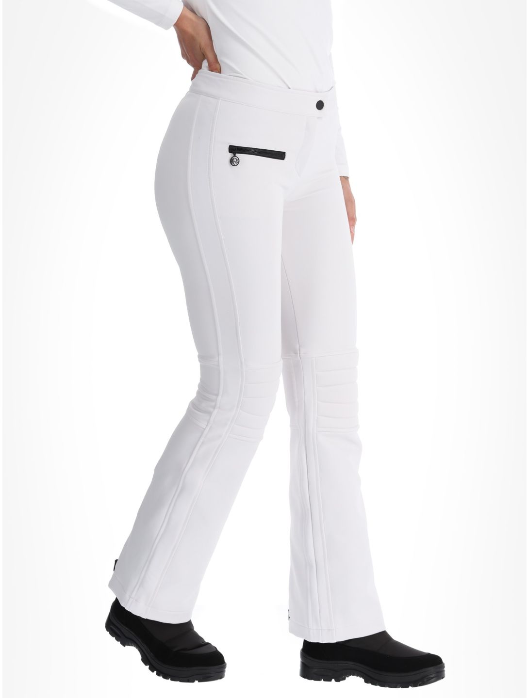 Sportalm Kitzbühel, Snowy softshell ski pants women Weiss white 