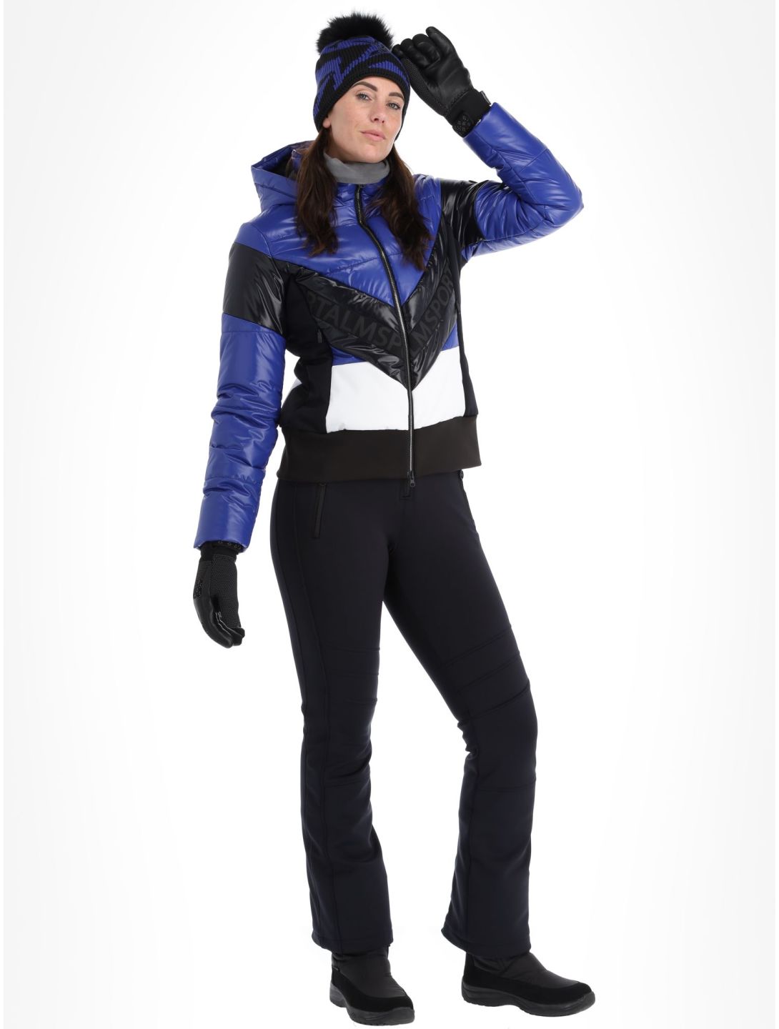 Sportalm Kitzbühel, Stockholm m.Kap.o.P. ski jacket women Bold Bluebell black, blue, white 