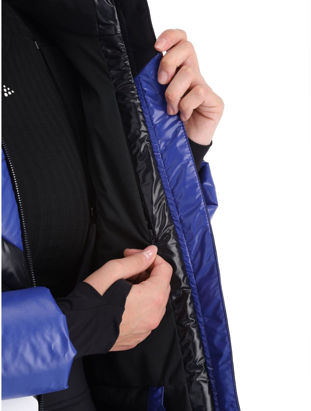 Sportalm Kitzbühel, Stockholm m.Kap.o.P. ski jacket women Bold Bluebell black, blue, white 