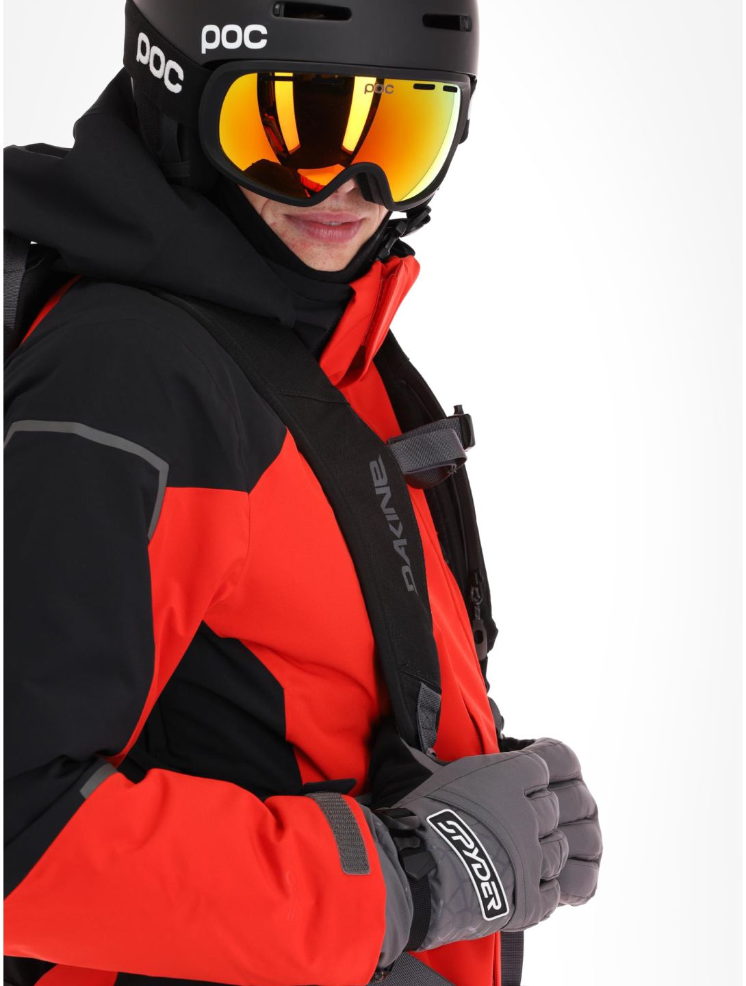 Spyder, Copper ski jacket men Volcano red 