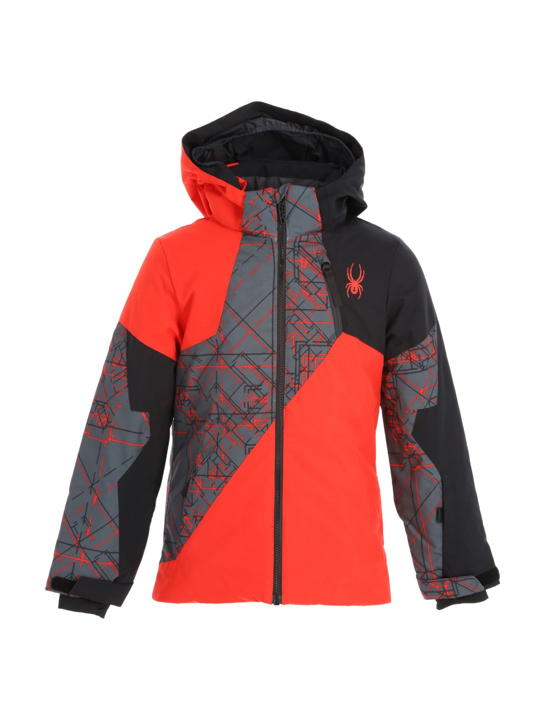 Spyder, Ambush ski jacket kids volcano red