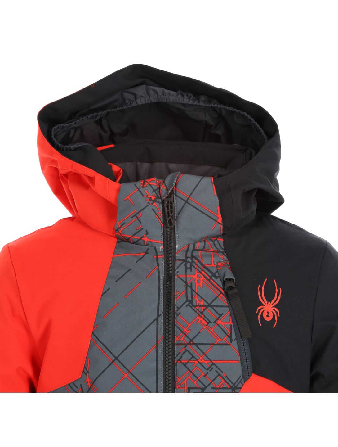 Spyder, Ambush ski jacket kids volcano red