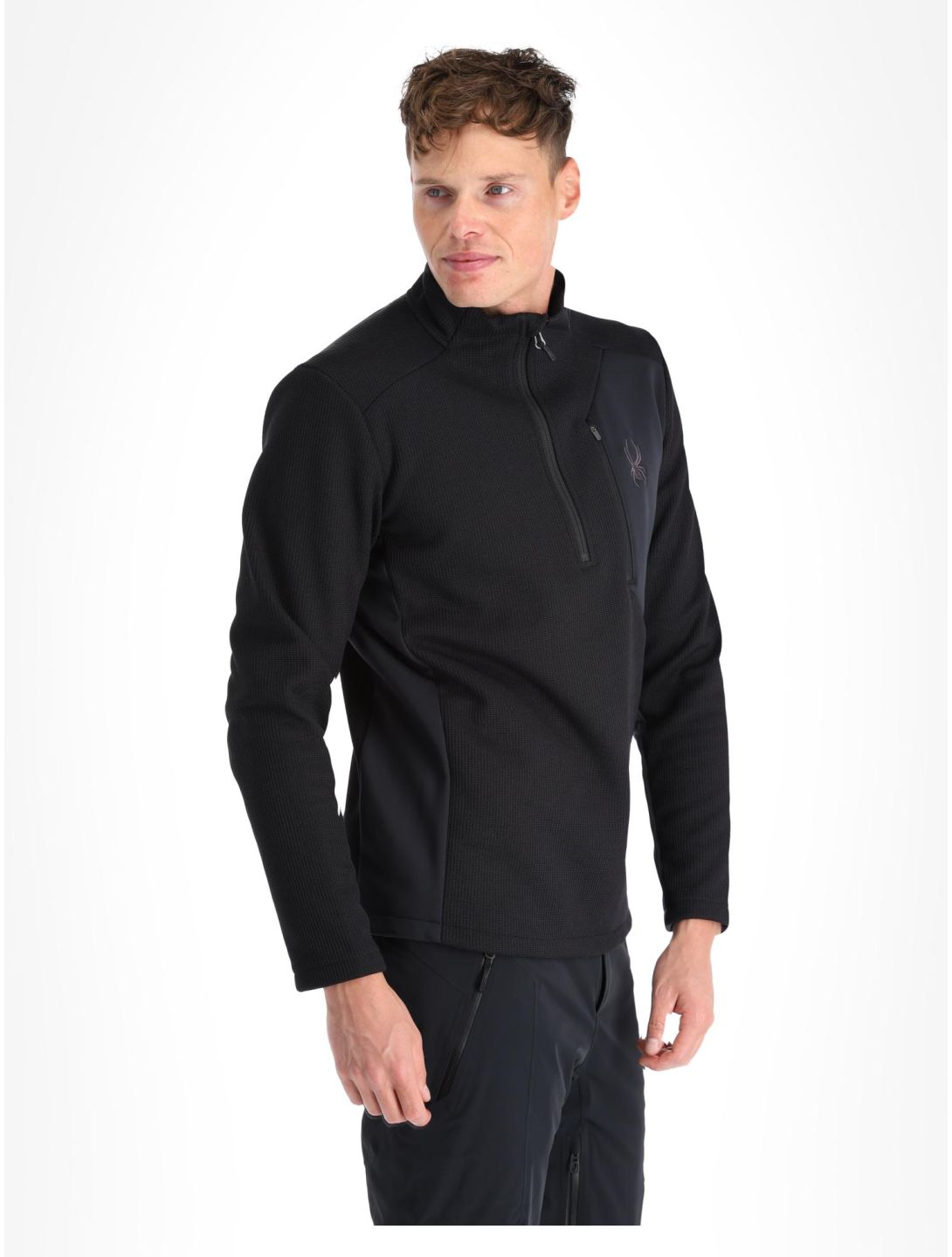 Spyder, Bandit 1/2 Zip pullover men Black black 