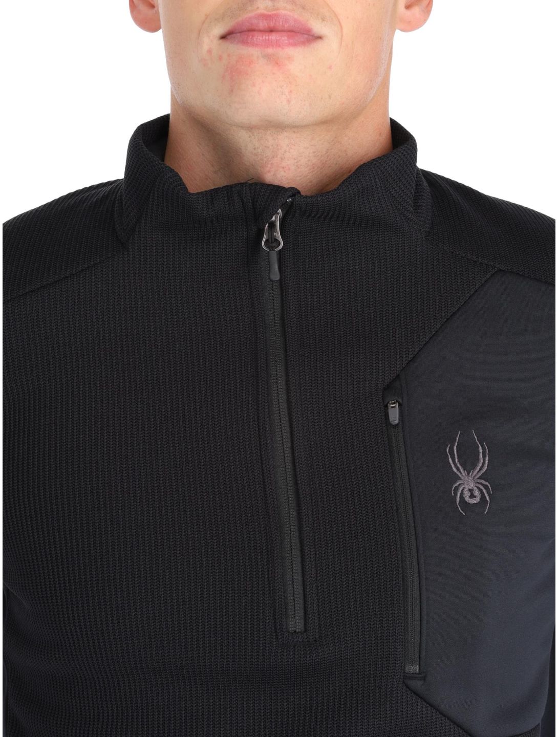 Spyder, Bandit 1/2 Zip pullover men Black black 