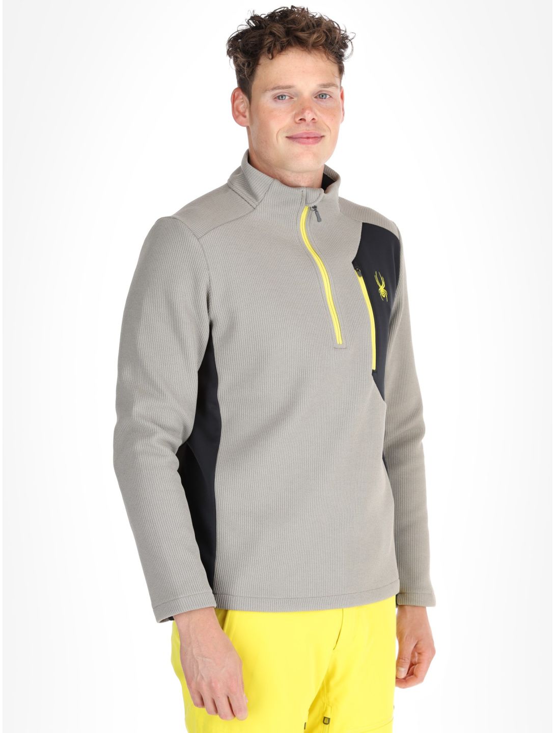 Spyder, Bandit 1/2 Zip pullover men Concrete grey 