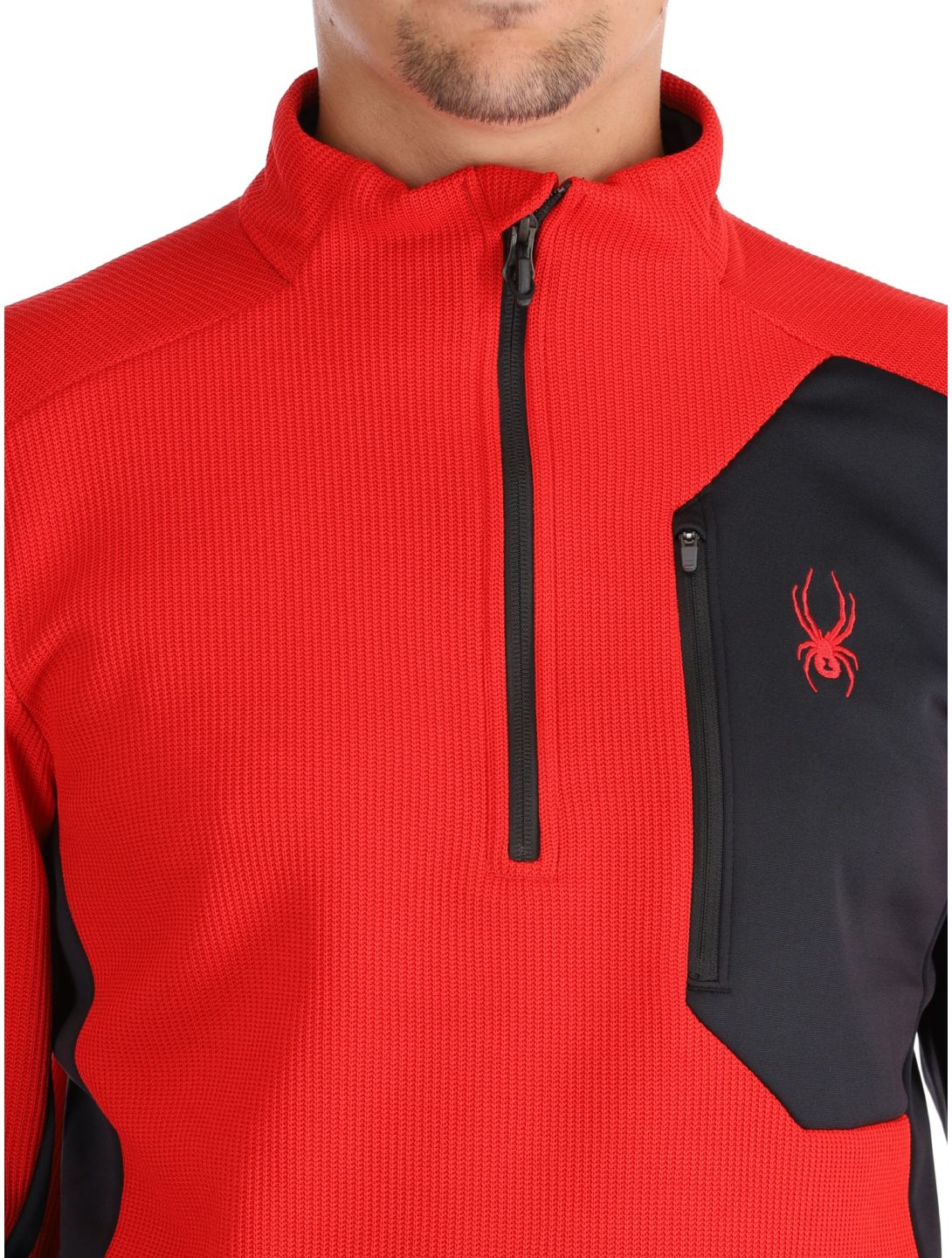 Spyder, Bandit 1/2 Zip pullover men Spyder Red red 