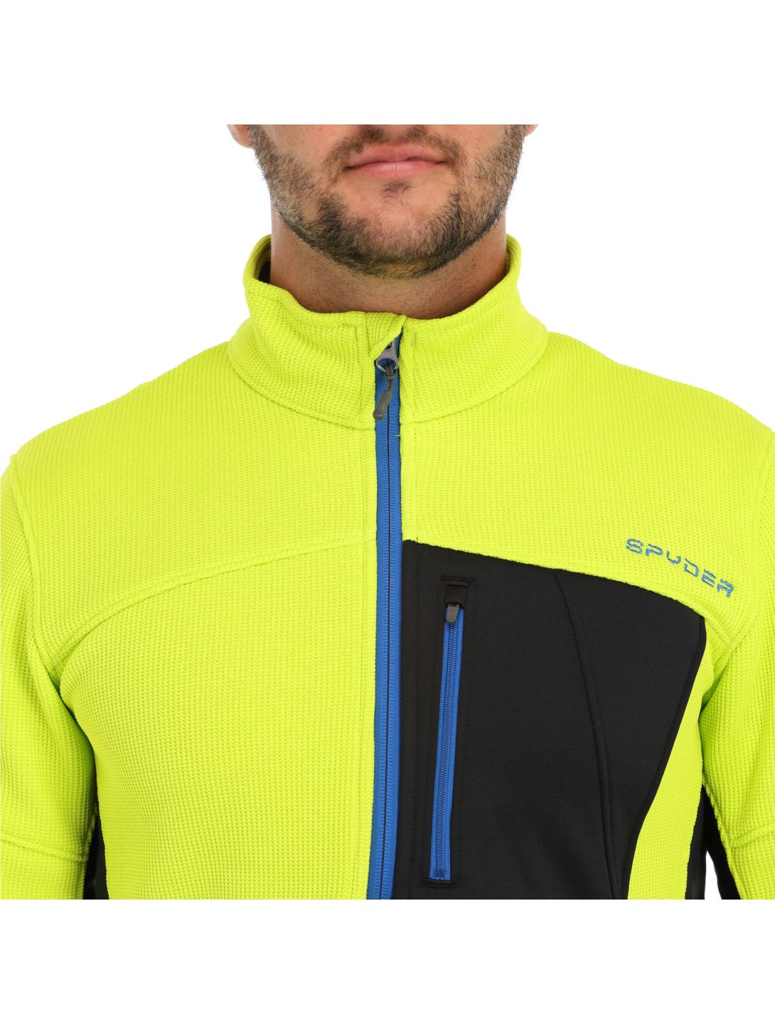 Spyder, Bandit Half Zip sweater men lime green