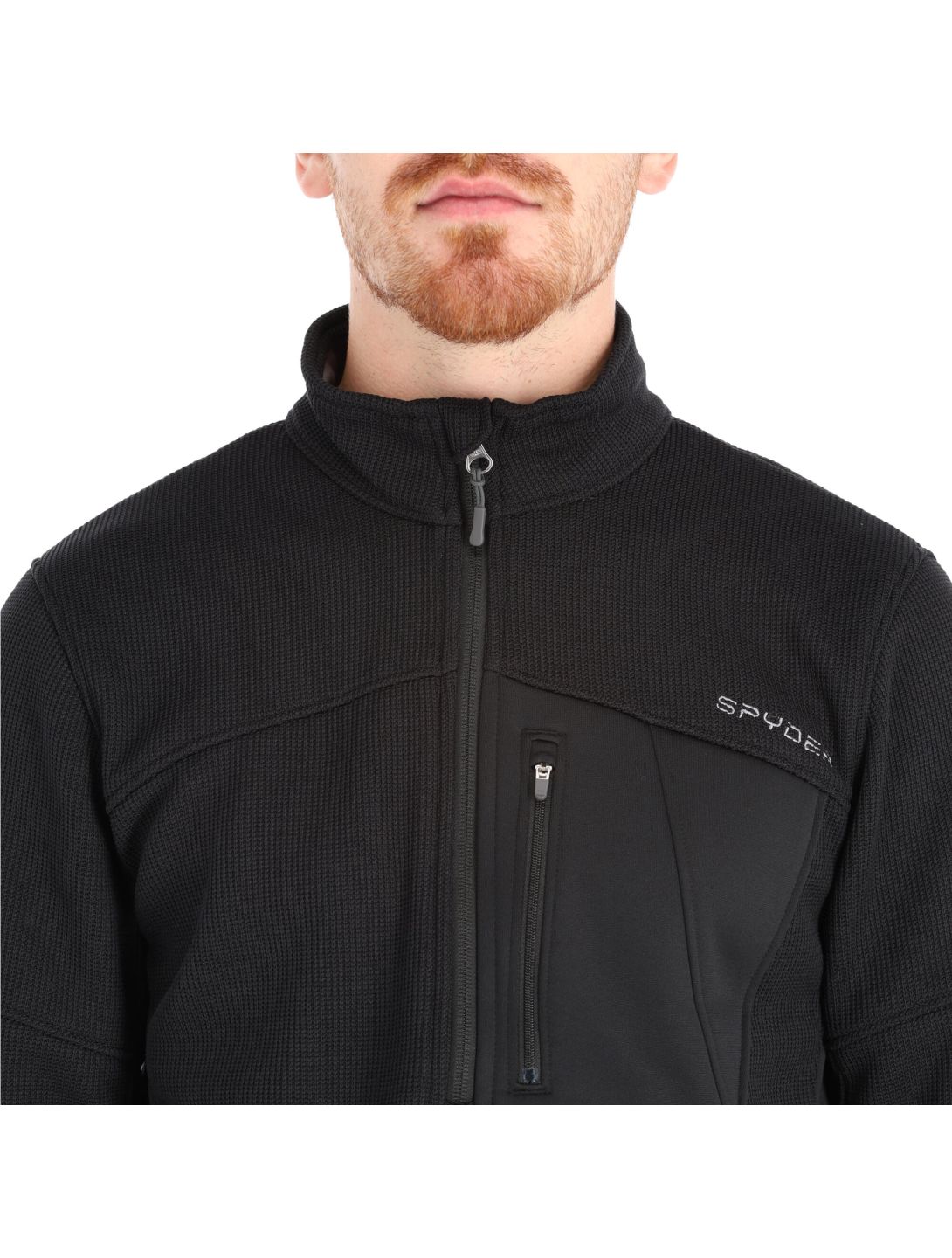 Spyder, Bandit Half Zip sweater men black 