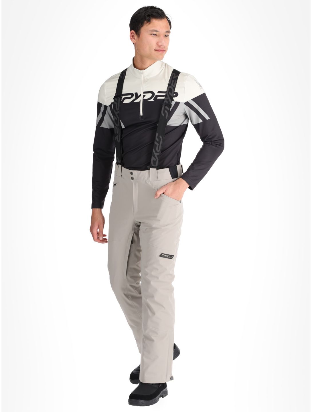 Spyder, Bormio ski pants men Concrete grey 