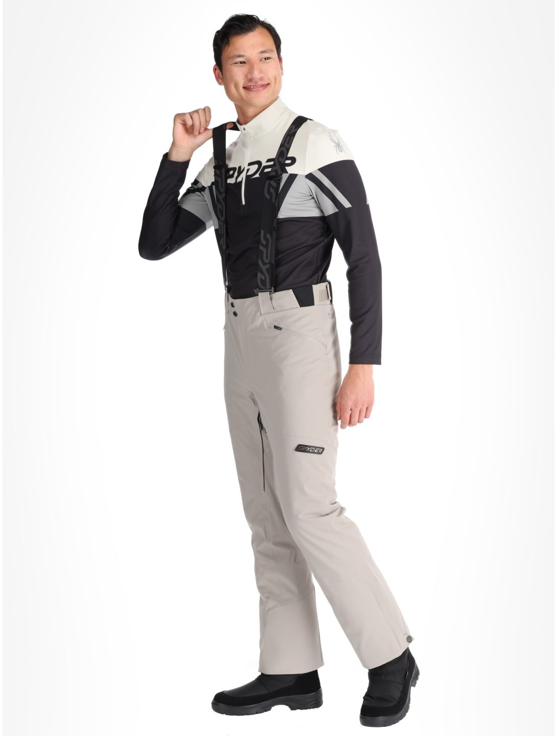 Spyder, Bormio ski pants men Concrete grey 