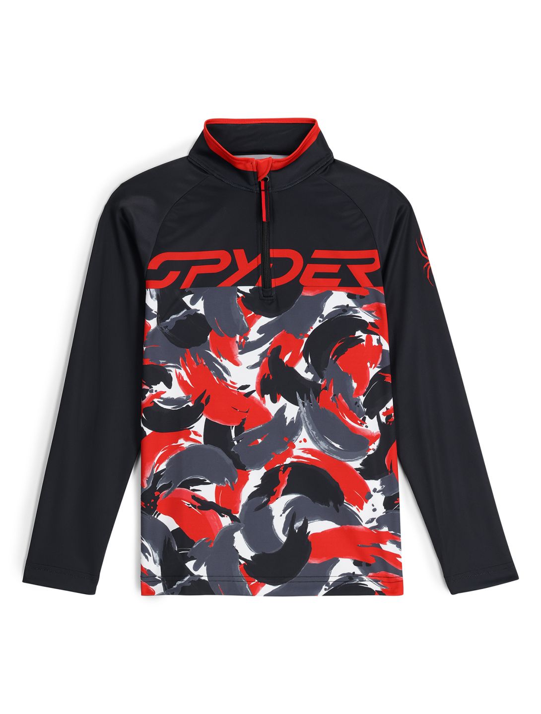 Spyder, Camo 1/2 Zip pullover kids Spyder Red red 