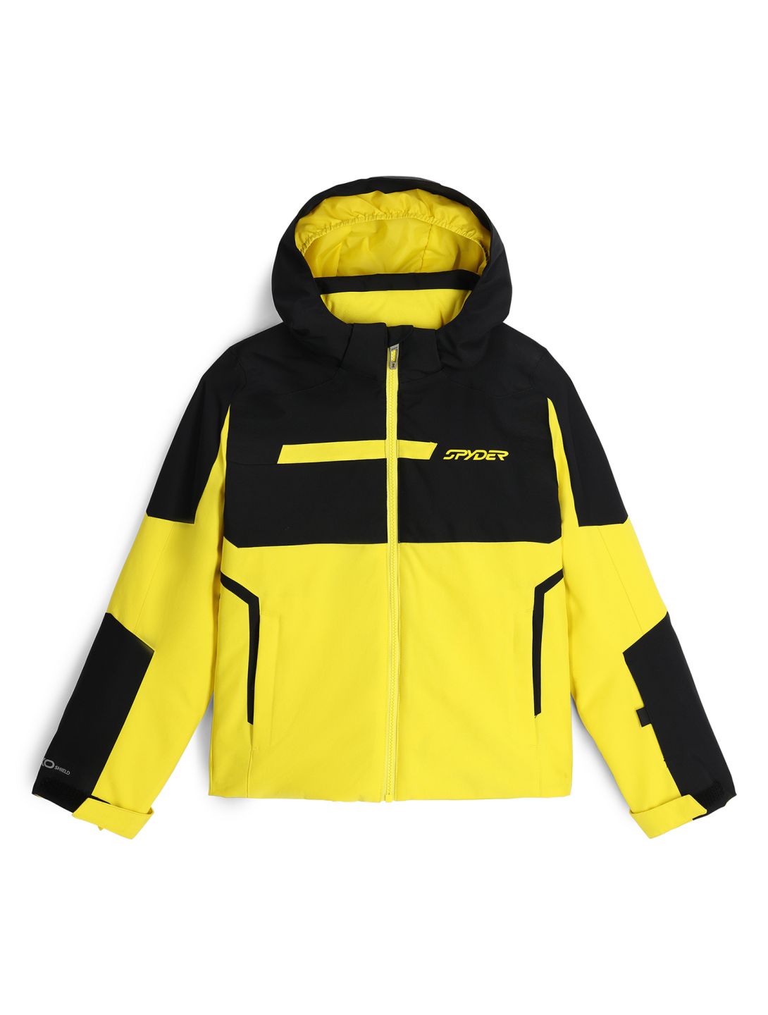 Spyder, Challenger ski jacket kids Acid Yellow black, yellow 