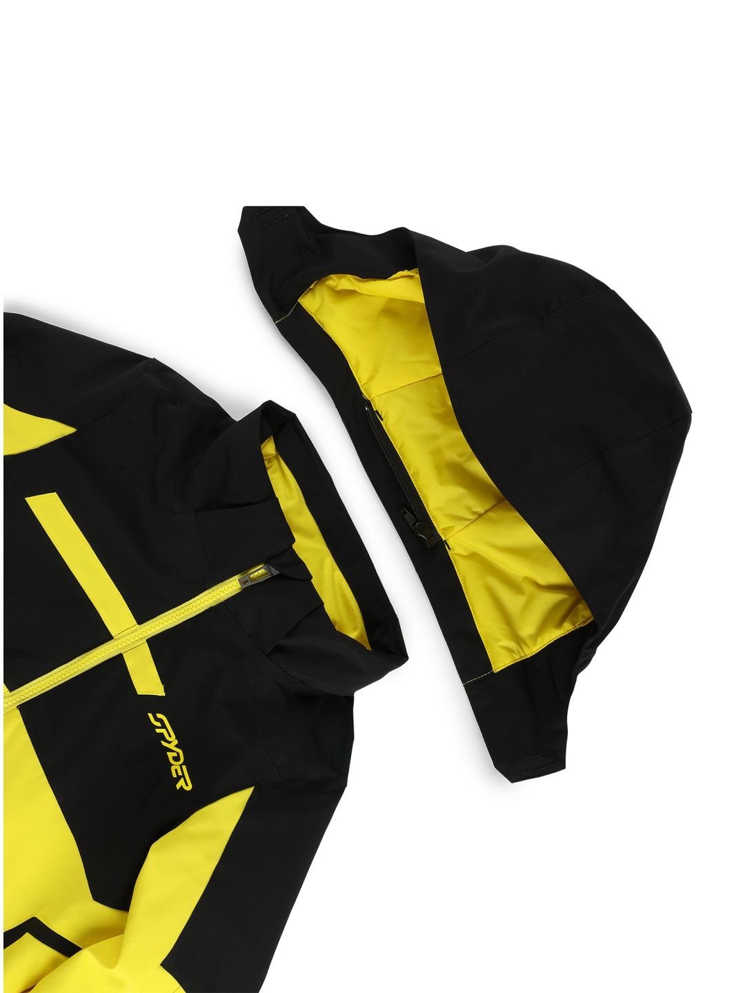 Spyder, Challenger ski jacket kids Acid Yellow black, yellow 