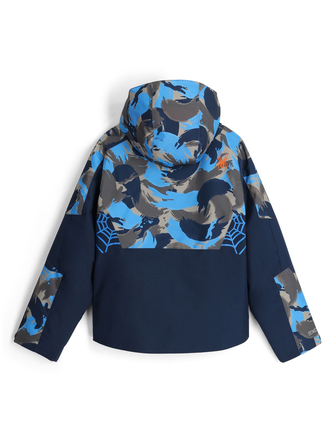 Spyder, Challenger ski jacket kids Camouflage Aether Blue blue 