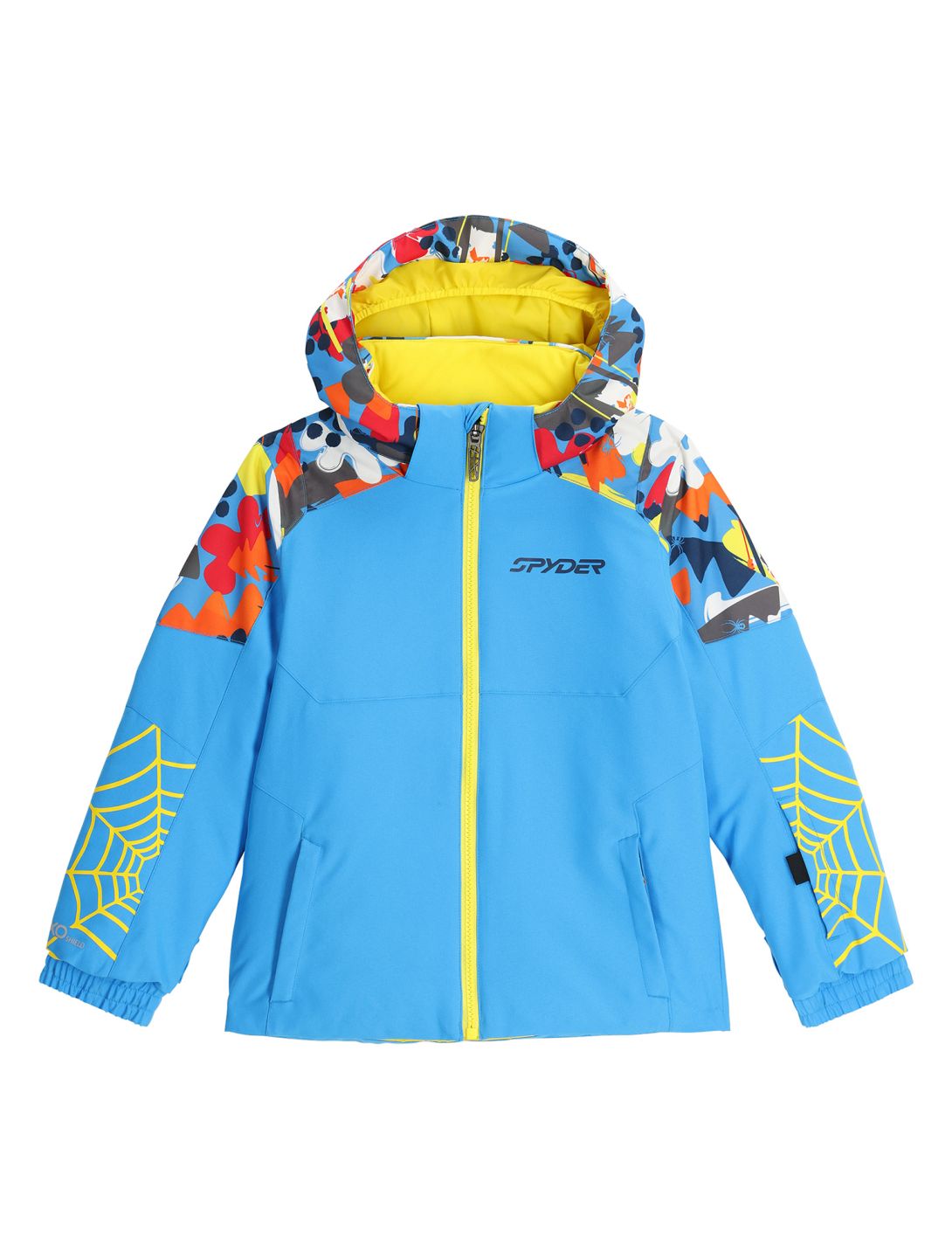 Spyder, Challenger ski jacket kids Yeti Camo Aether Blue blue 