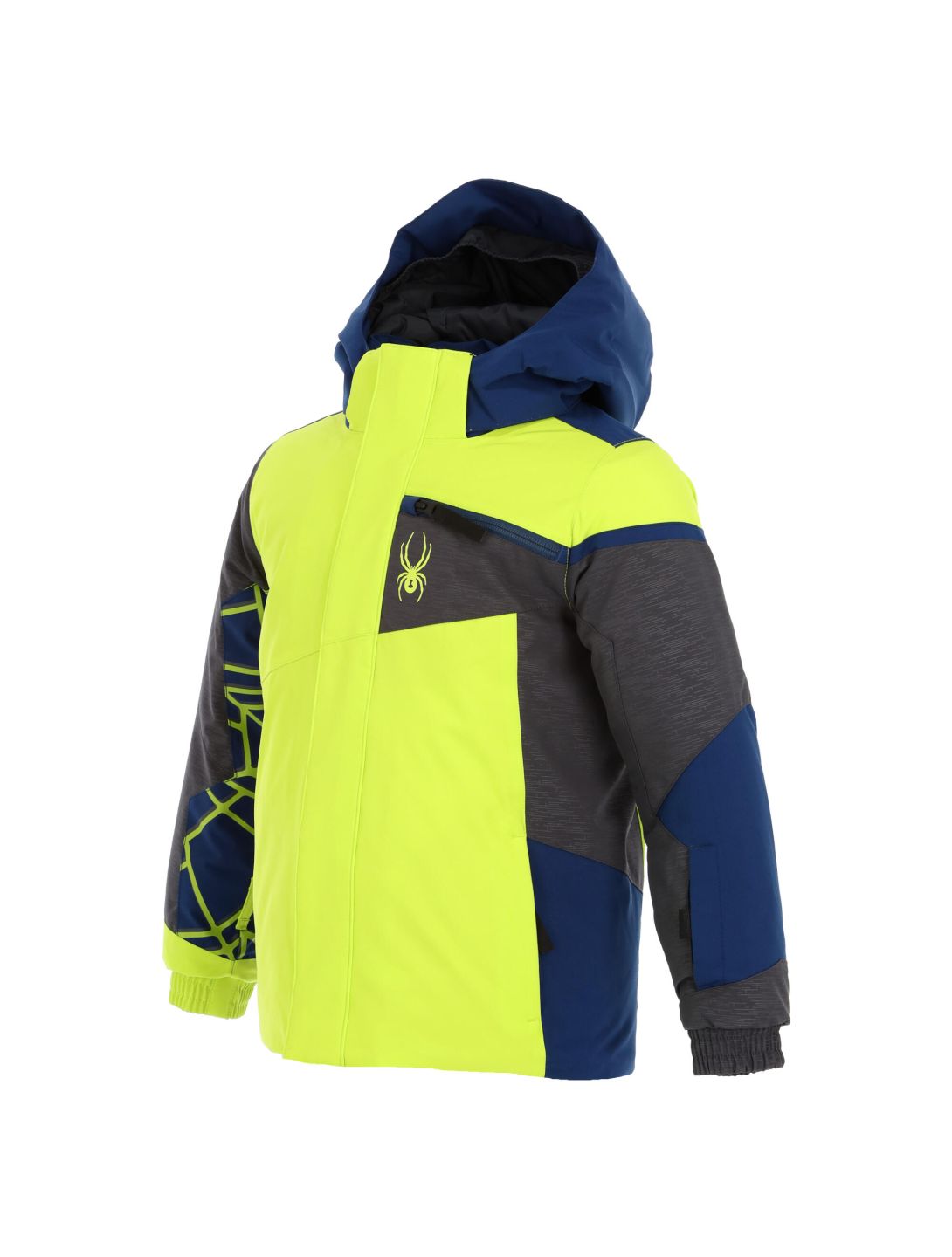 Spyder, Challenger ski jacket kids lime green