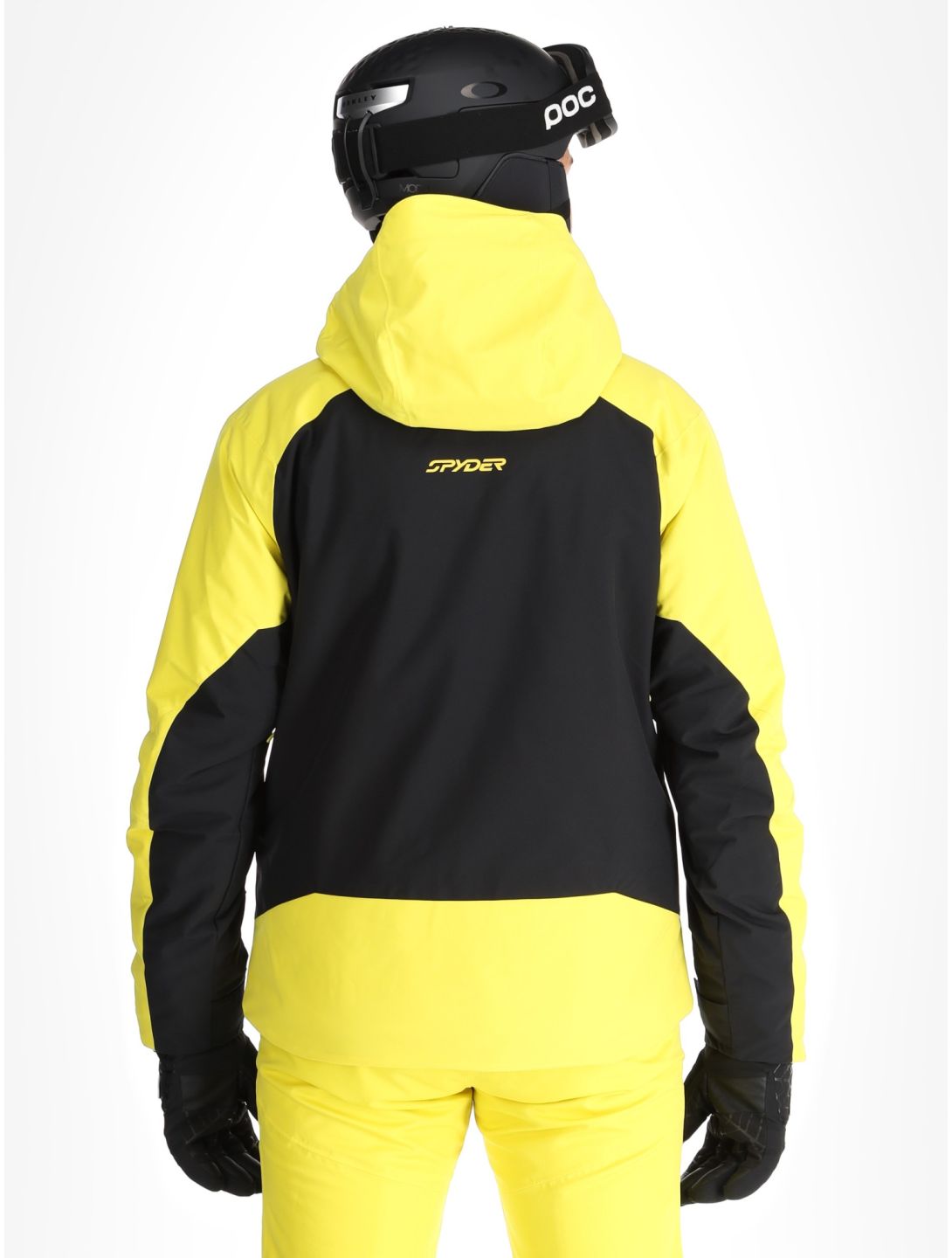 Spyder, Copper ski jacket men Acid Yellow black, yellow 