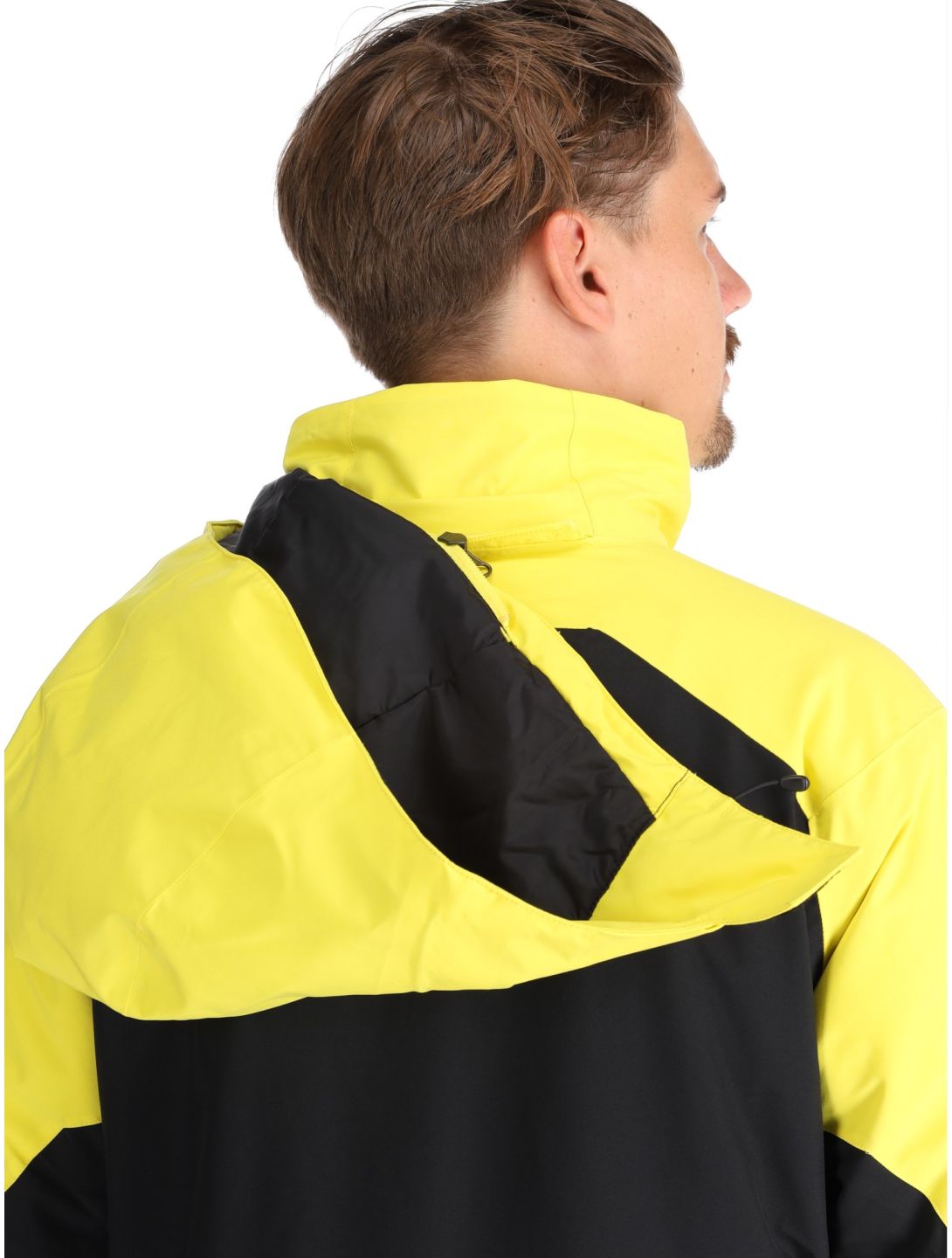 Spyder, Copper ski jacket men Acid Yellow black, yellow 