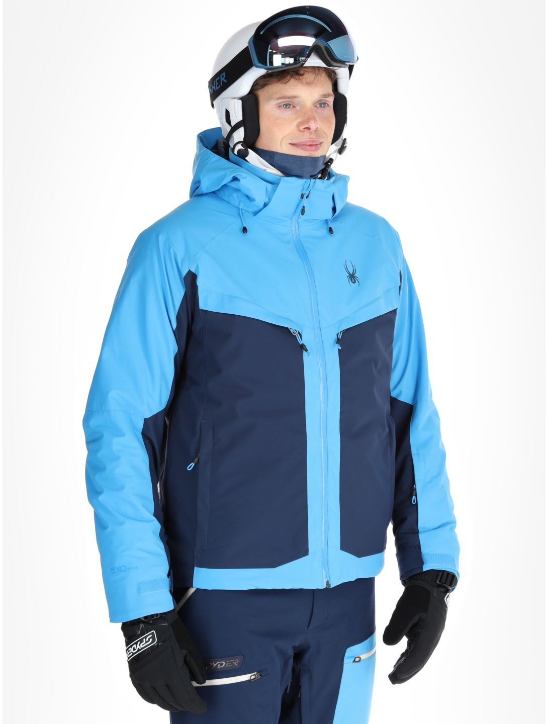 Spyder, Copper ski jacket men Aether Blue blue 