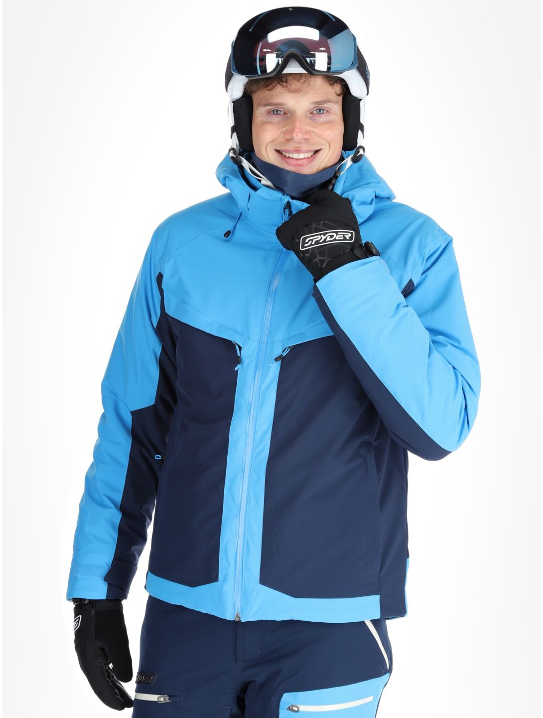 Spyder, Copper ski jacket men Aether Blue blue 