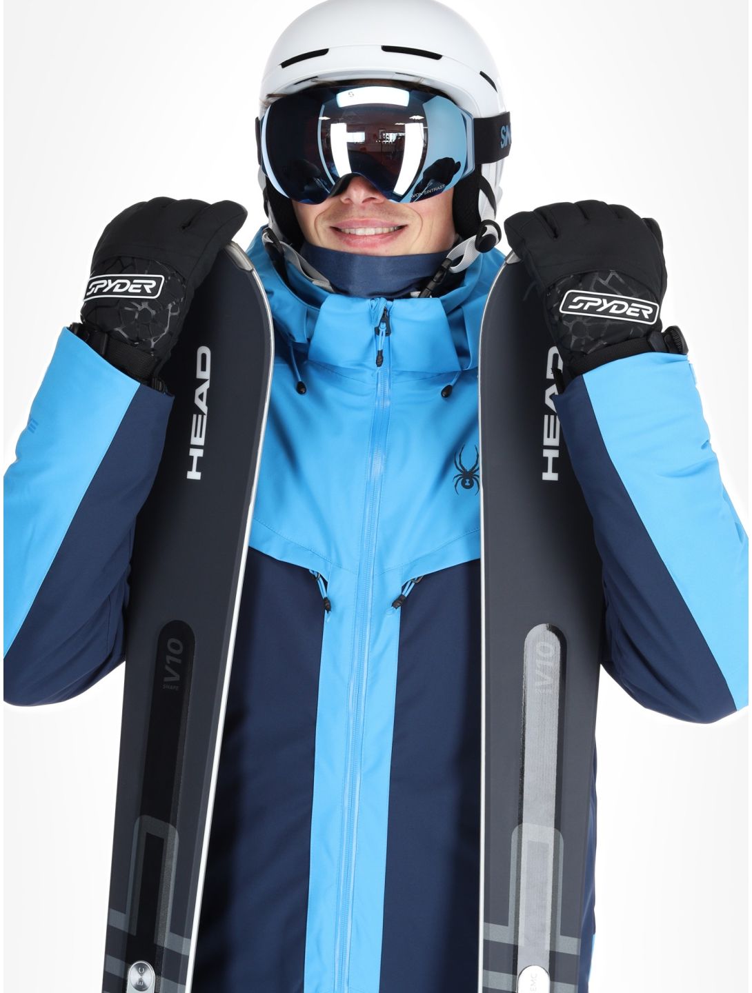 Spyder, Copper ski jacket men Aether Blue blue 