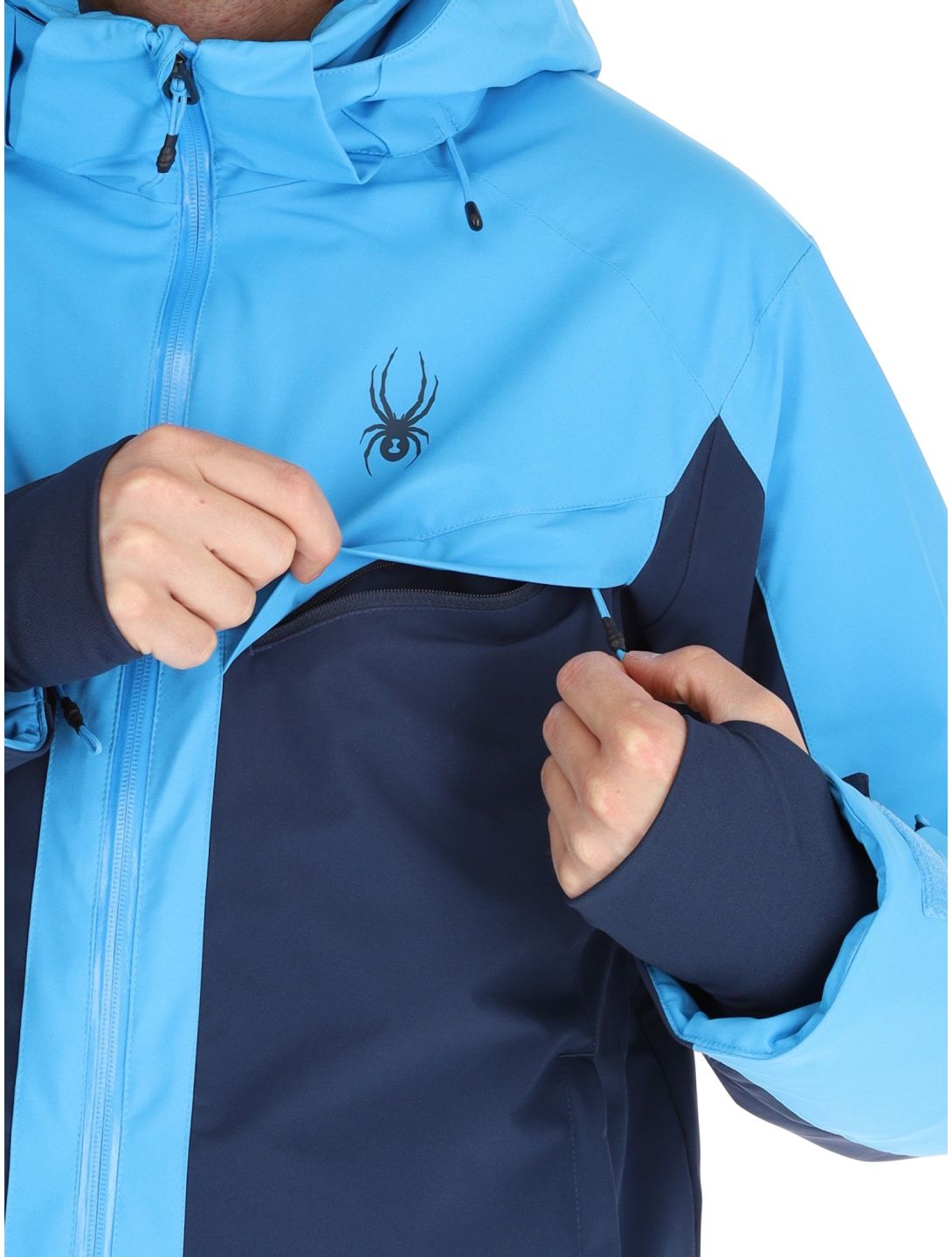 Spyder, Copper ski jacket men Aether Blue blue 