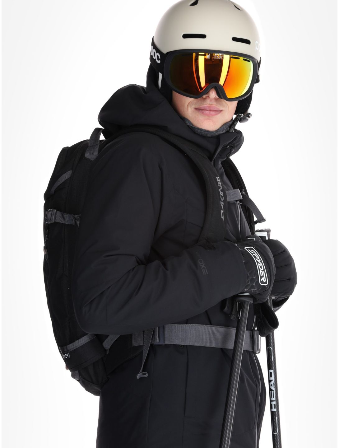 Spyder, Copper ski jacket men Black black 