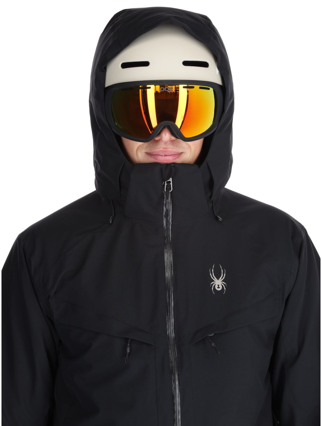 Spyder, Copper ski jacket men Black black 