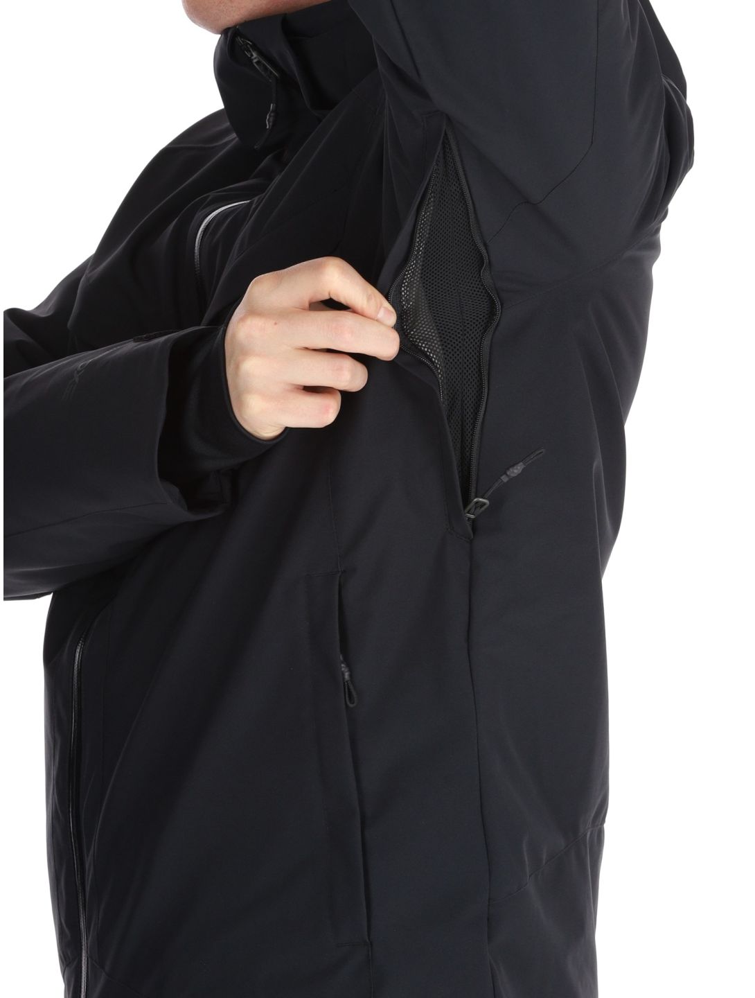 Spyder, Copper ski jacket men Black black 