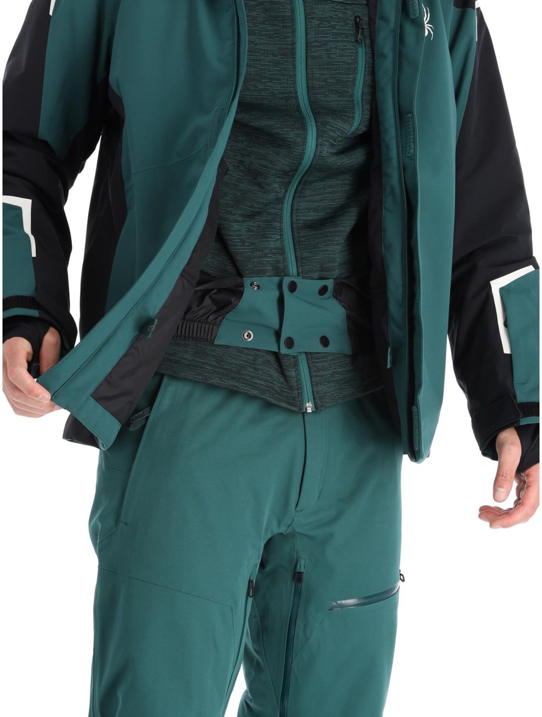 Spyder, Copper ski jacket men Cypress Green green 