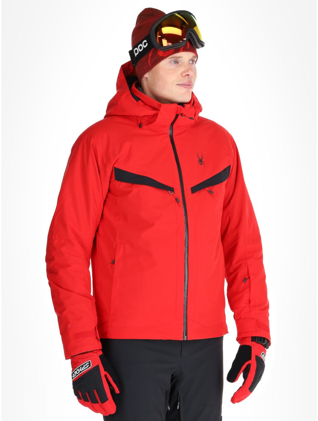 Spyder, Copper ski jacket men Spyder Red red 