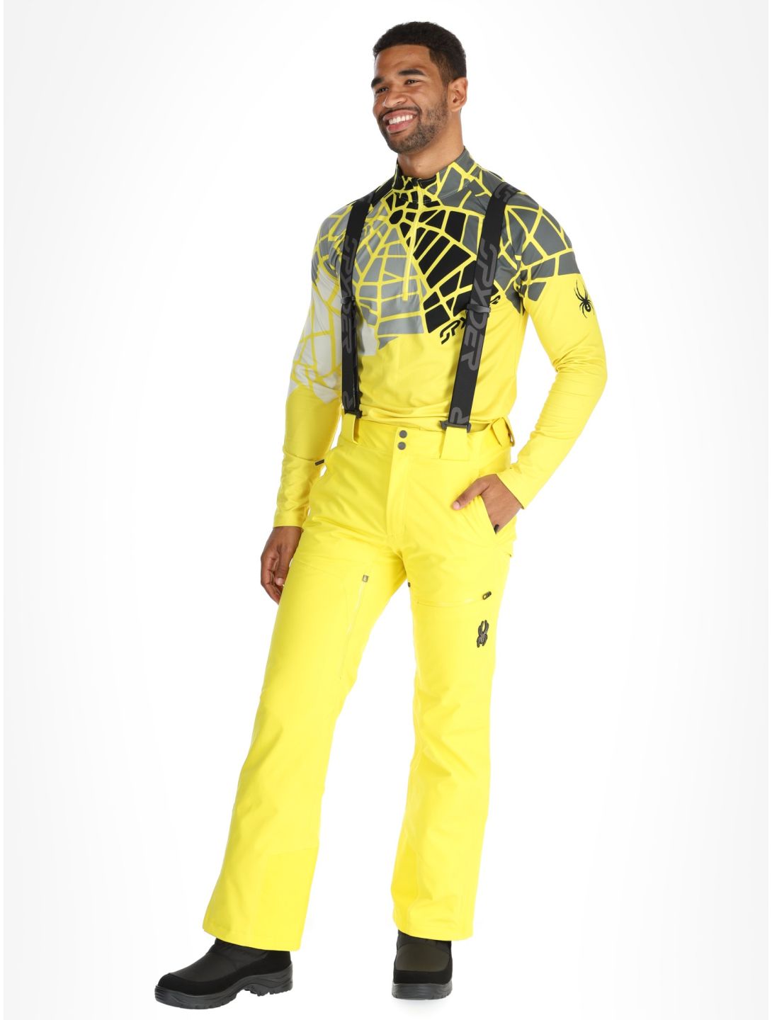 Spyder, Dare ski pants men Acid Yellow yellow 