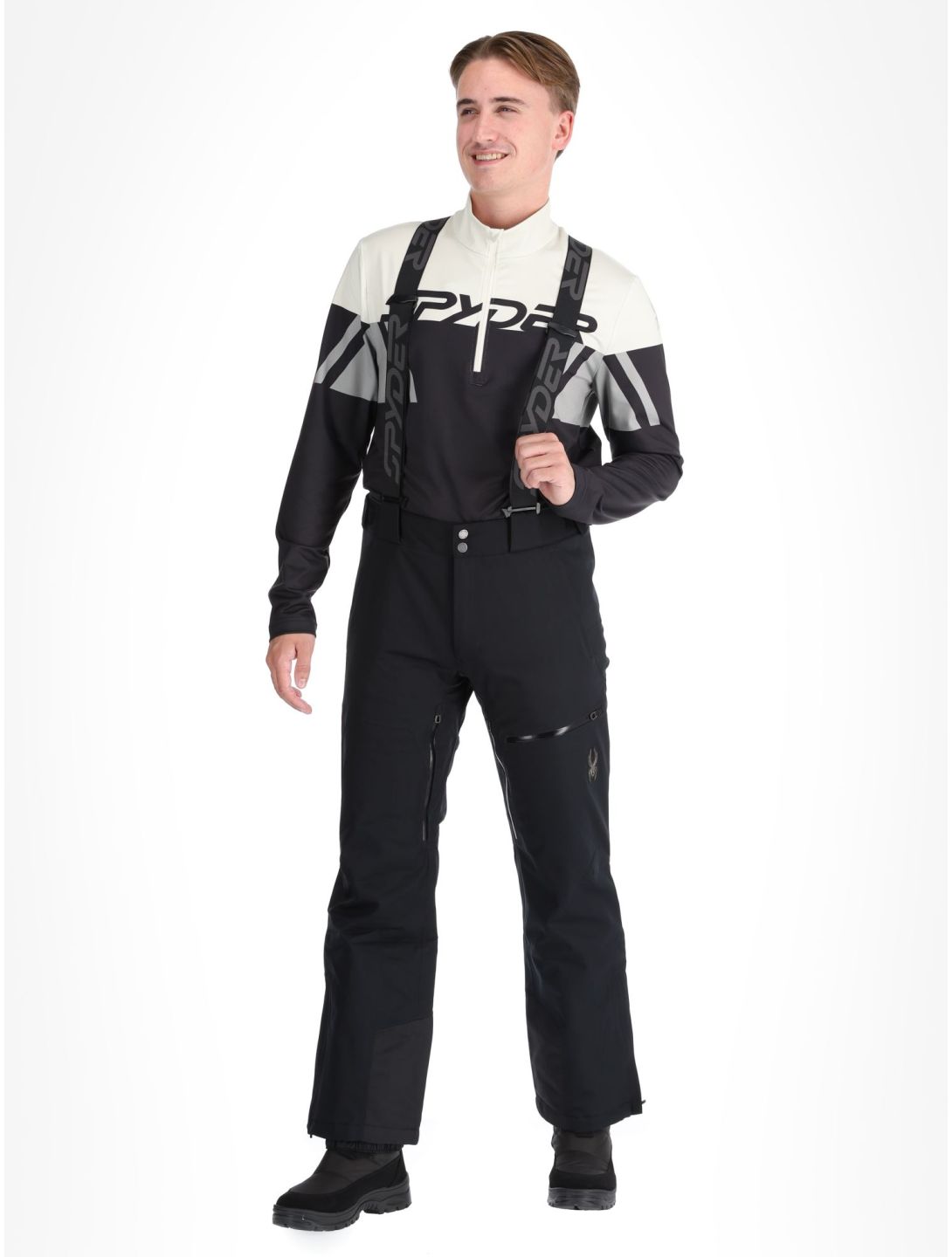 Spyder, Dare ski pants short model men Black black 