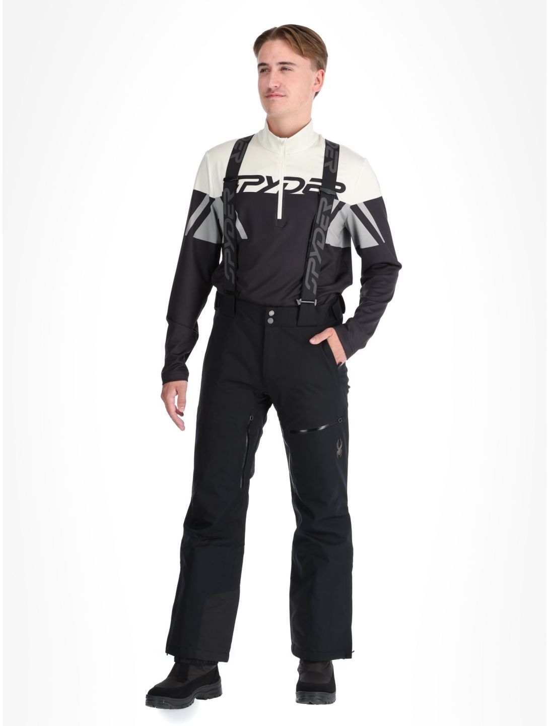 Spyder, Dare ski pants short model men Black black 