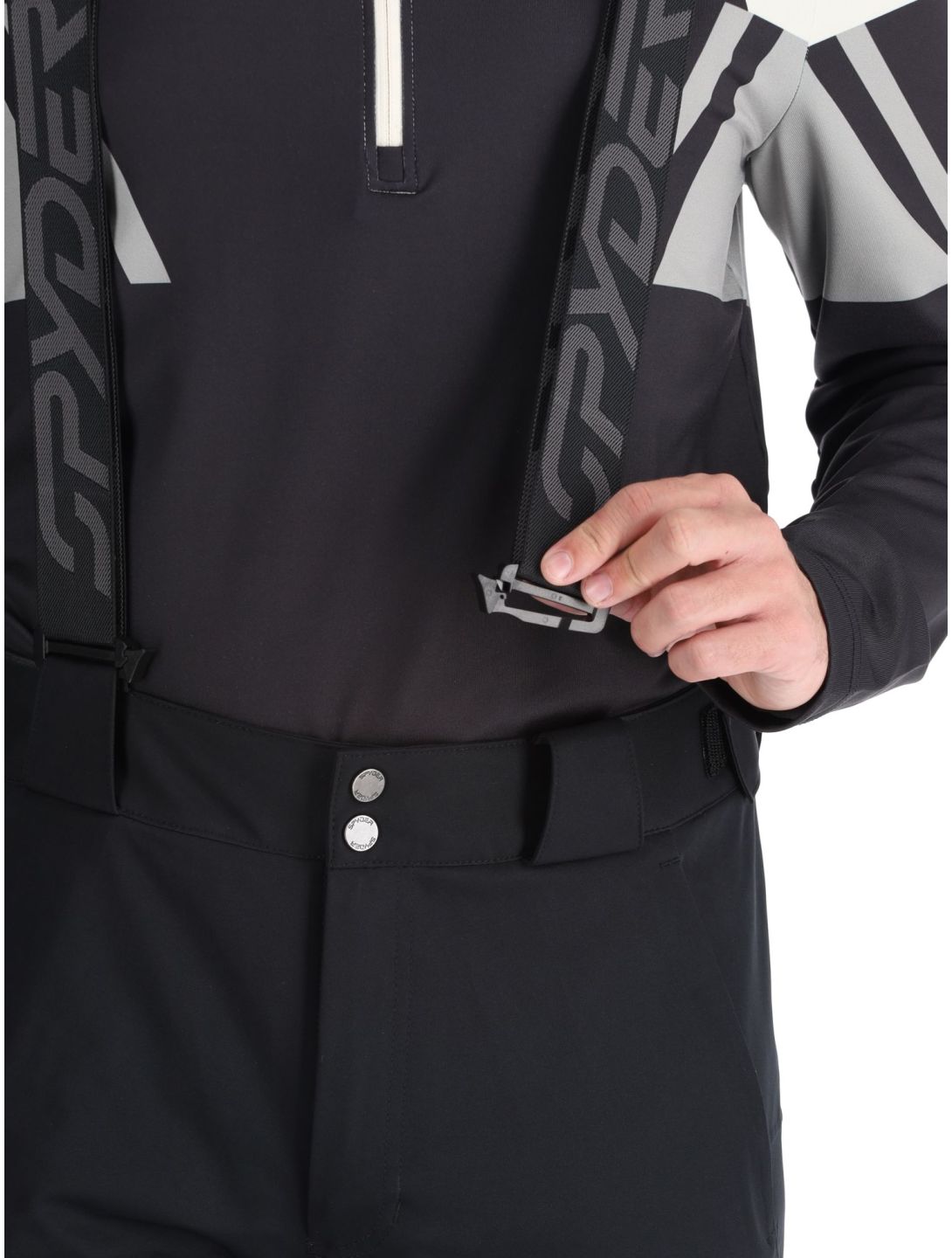 Spyder, Dare ski pants short model men Black black 