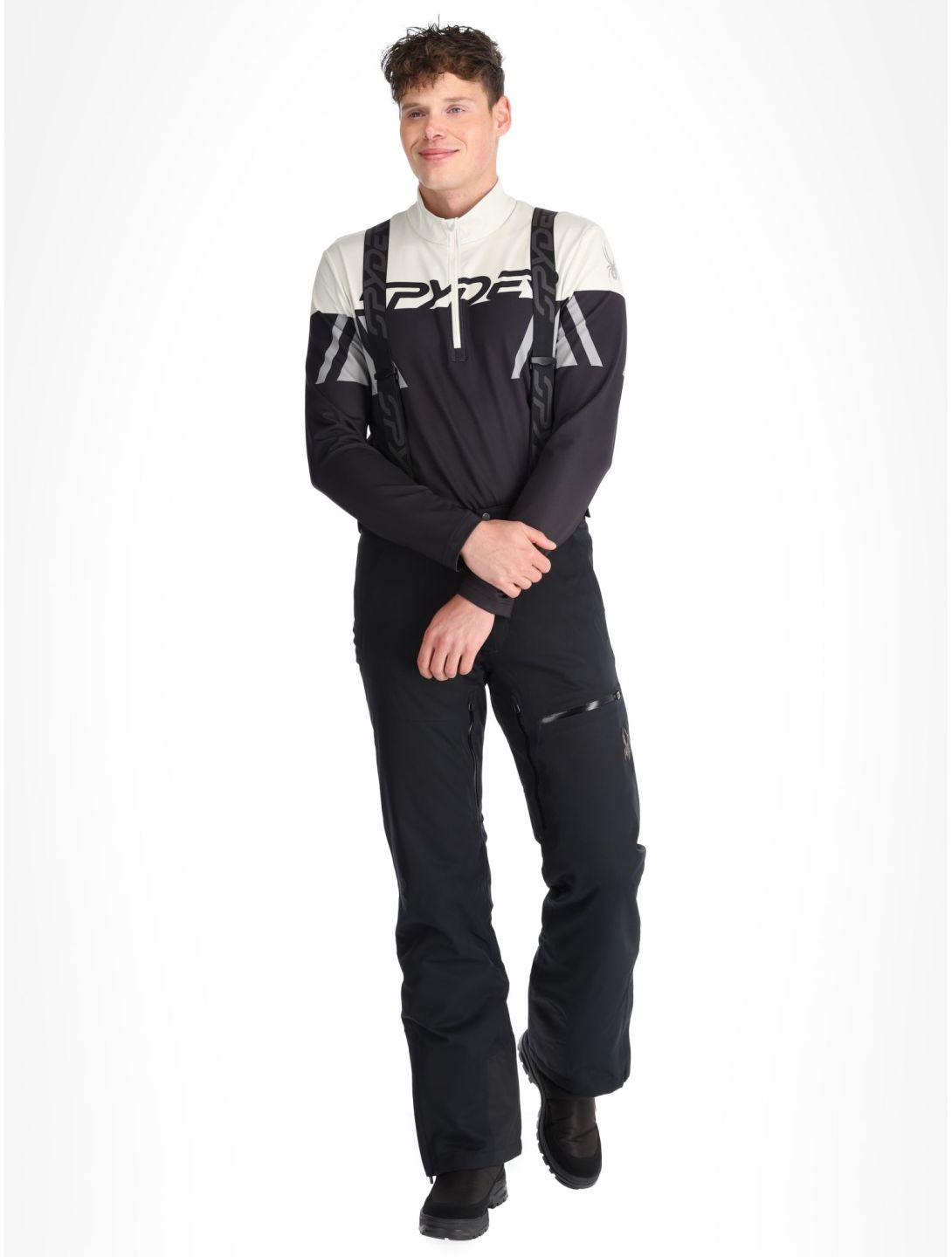 Spyder, Dare ski pants long model men Black black 