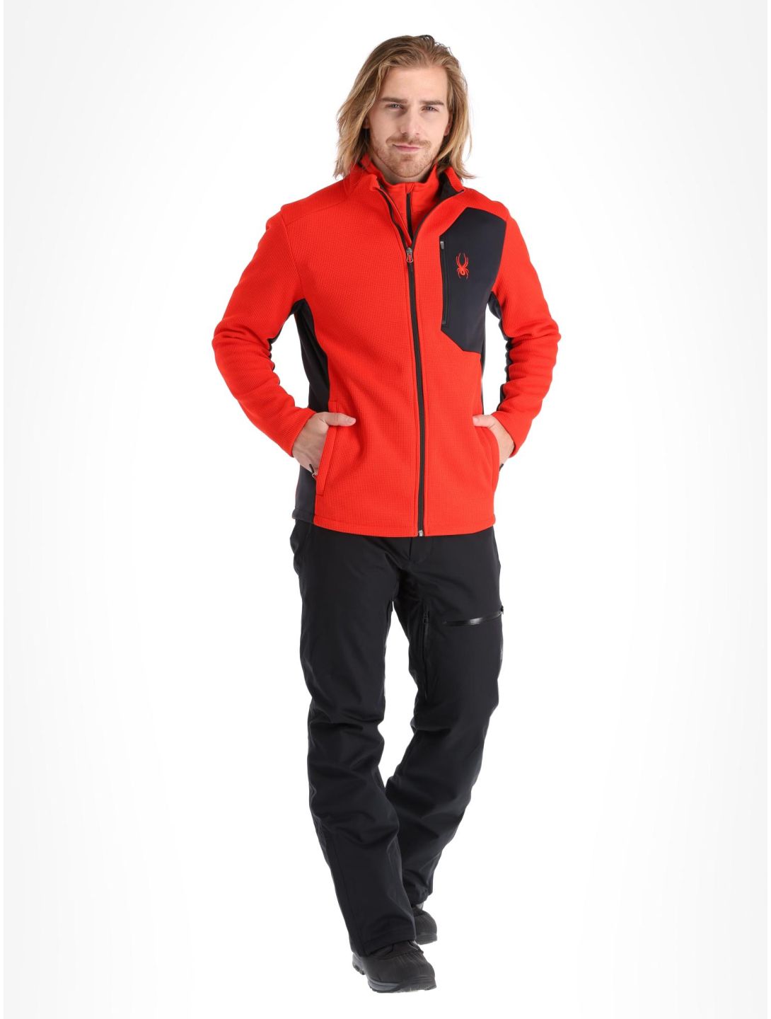 Spyder BANDIT JACKET - Fleece jacket - volcano/red 