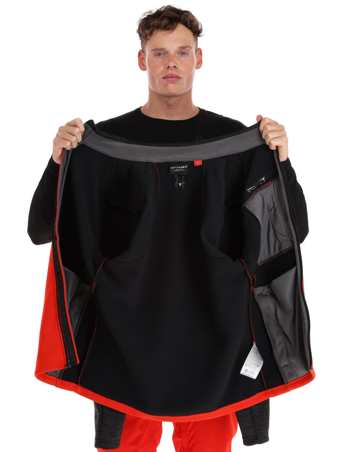 Spyder, Encore jacket men Volcano black, red 