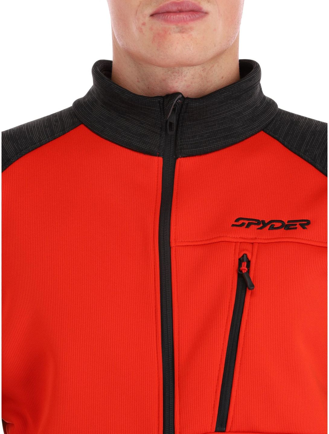 Spyder, Encore jacket men Volcano black, red 