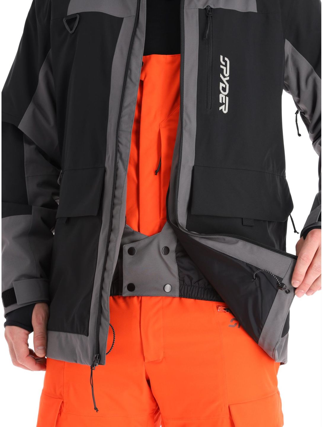 Spyder, Field ski jacket men Black black 