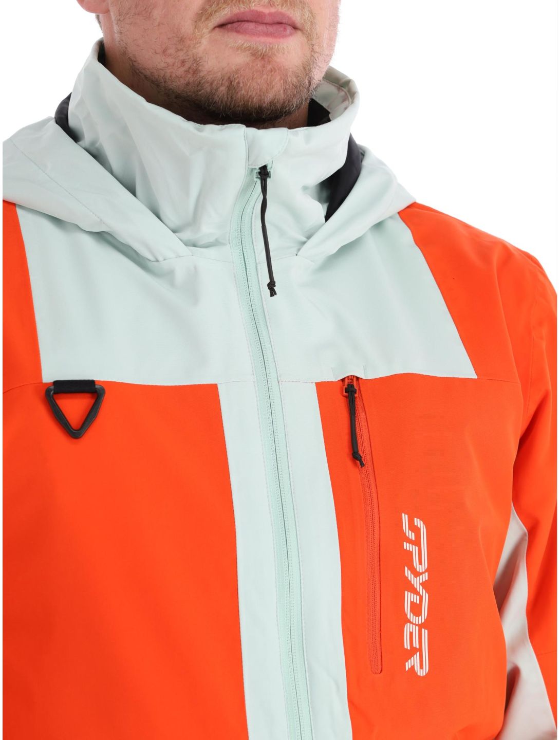 Spyder, Field ski jacket men Twisted Orange green, orange 